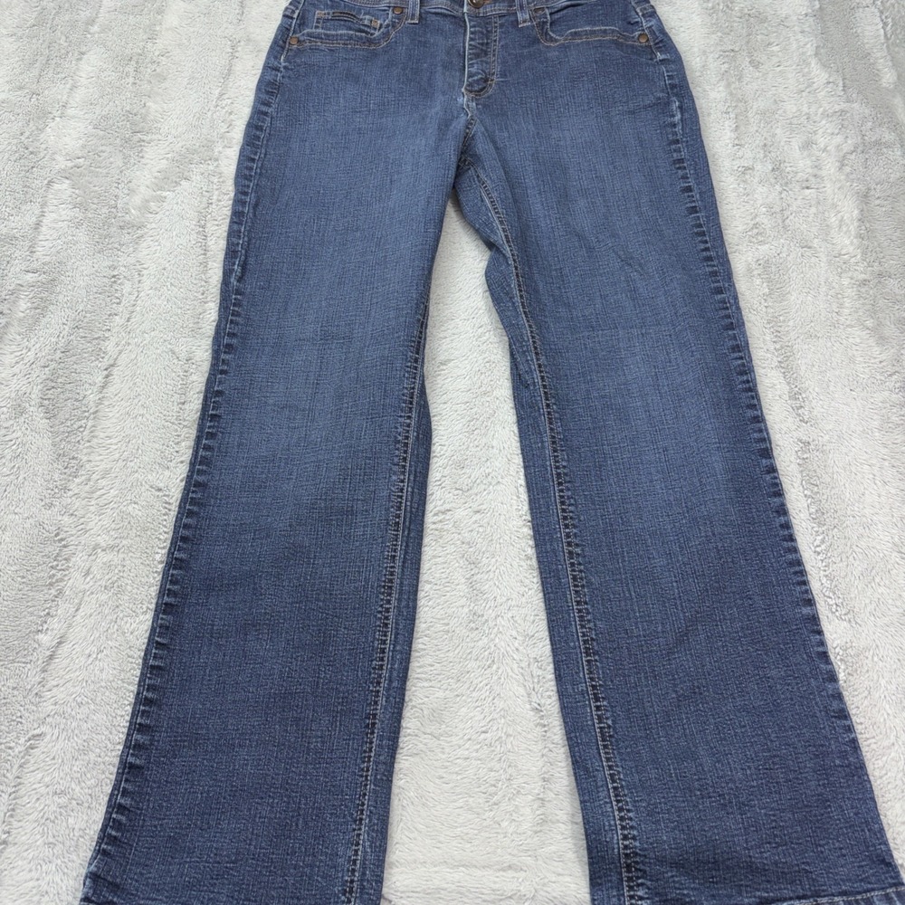 Lee Jeans Women's Size (30x28) Blue Straight Comfort Waistband Stretch Denim